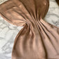 Foulard crèpe plissée satiné uni