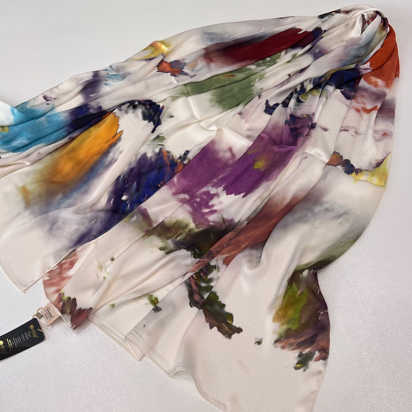 Foulard Crépe Plisser Satiné Imprimée PICASSO M02