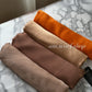 Foulard crèpe plissée satiné uni