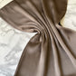 Foulard crèpe plissée satiné uni