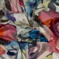 Foulard Crépe Plisser Satiné Imprimée FLORAL