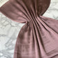 Foulard crèpe plissée satiné uni