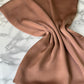 Foulard crèpe plissée satiné uni