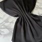Foulard crèpe plissée satiné uni