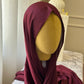 Foulard crèpe plissée satiné uni