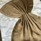 Foulard crèpe plissée satiné uni