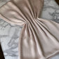 Foulard crèpe plissée satiné uni