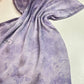 Foulard crépe plissé satiné imprimé lune