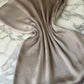 Foulard crèpe plissée satiné uni
