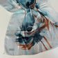 Foulard Crépe Plisser Satiné Imprimée fleur