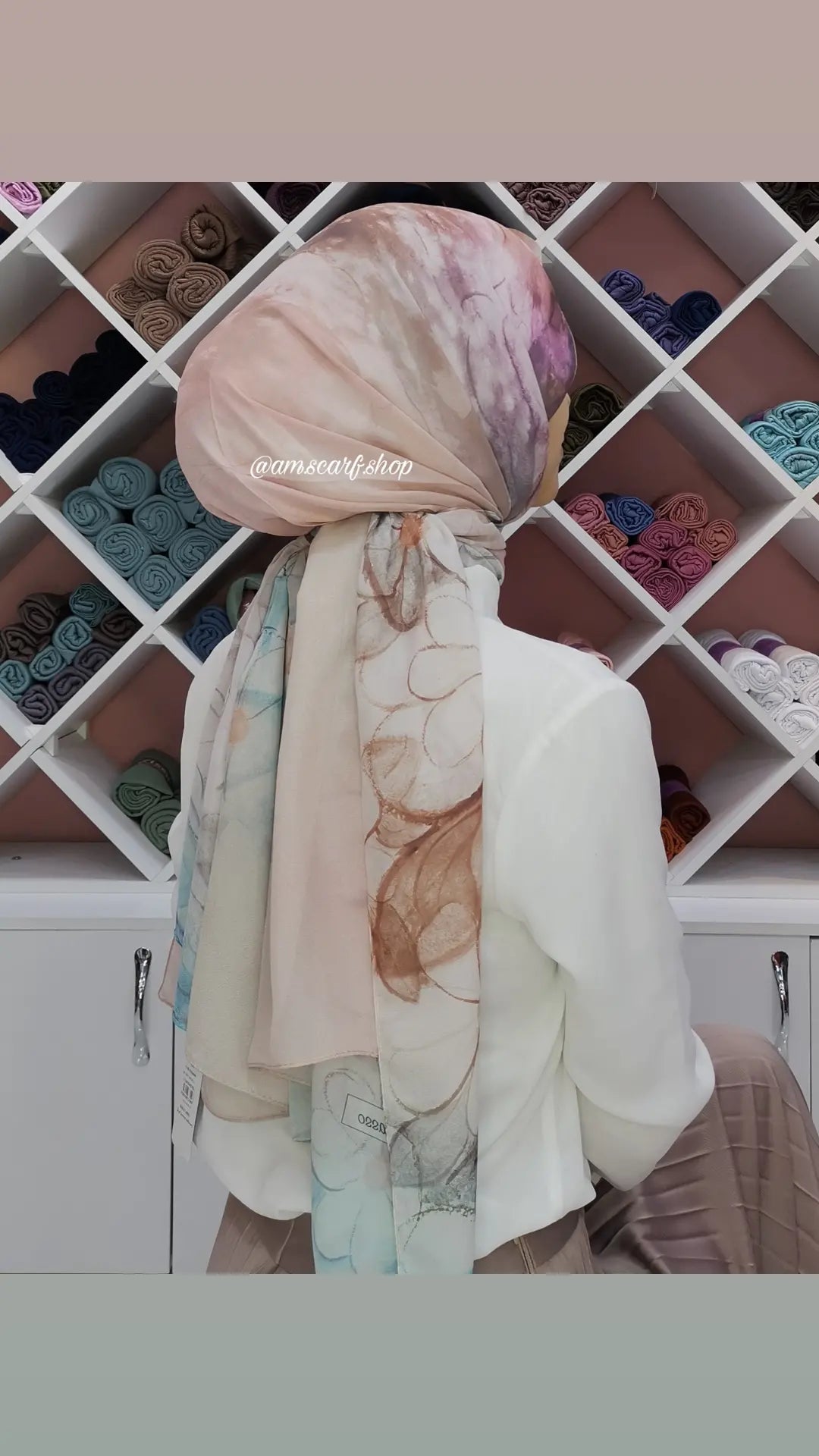 Foulard Chiffon Modéle FLEURETTE