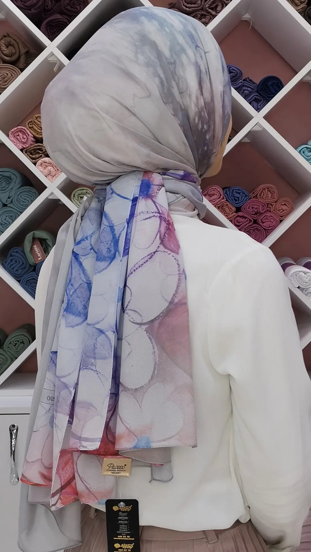 Foulard Chiffon Modéle FLEURETTE