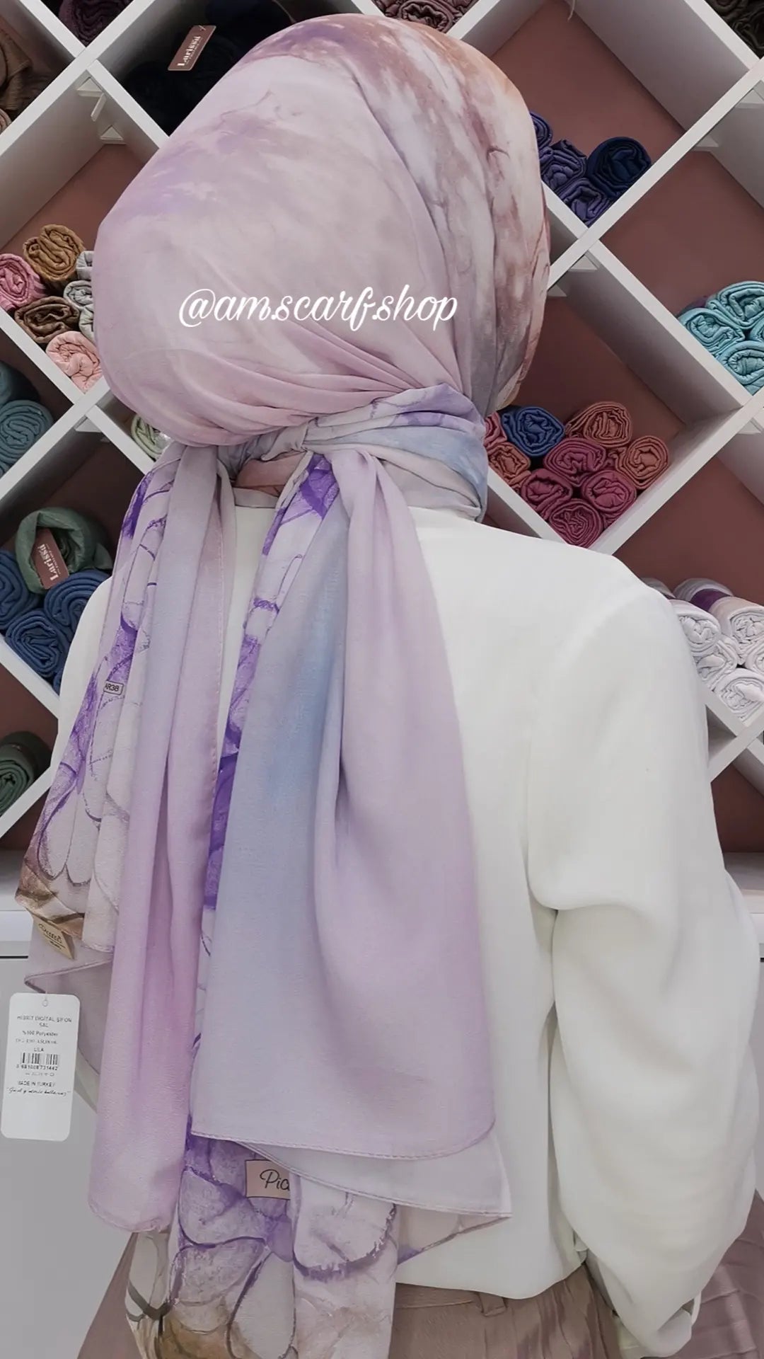 Foulard Chiffon Modéle FLEURETTE