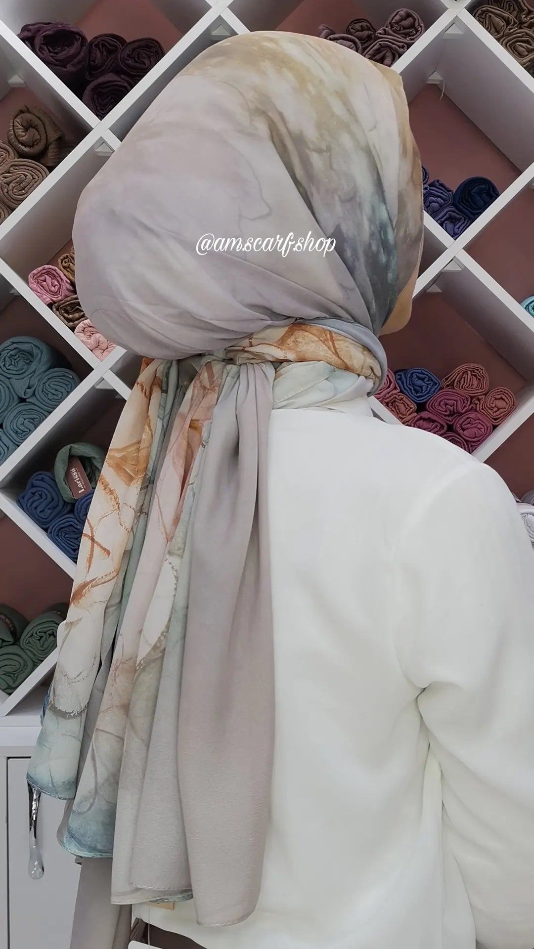 Foulard Chiffon Modéle FLEURETTE