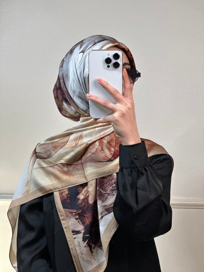 Foulard Picasso Carré Satin 120 Cm
