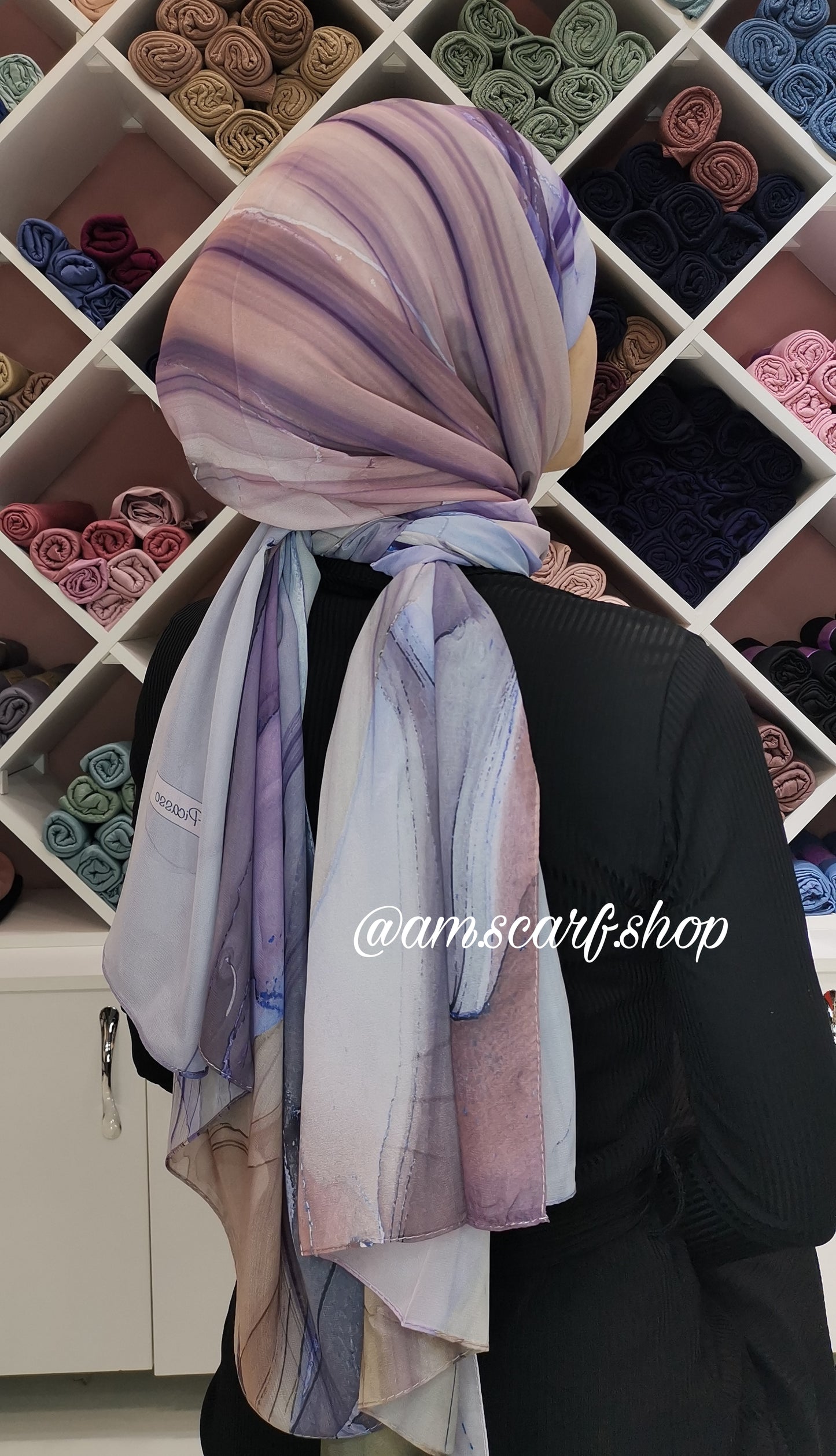 Foulard Chiffon Modéle MARBRÉ