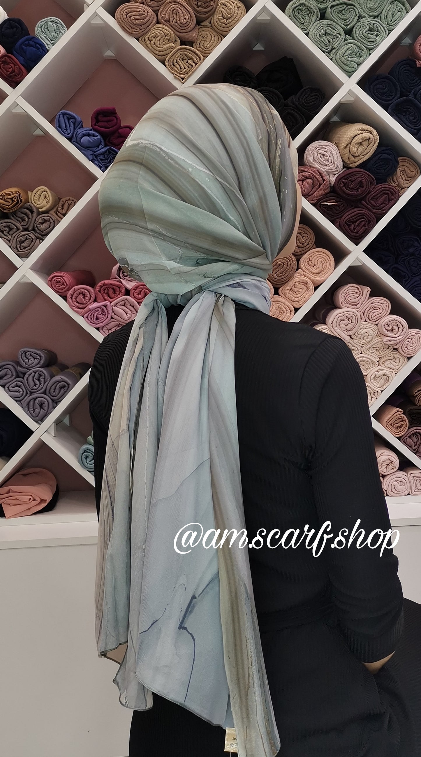 Foulard Chiffon Modéle MARBRÉ