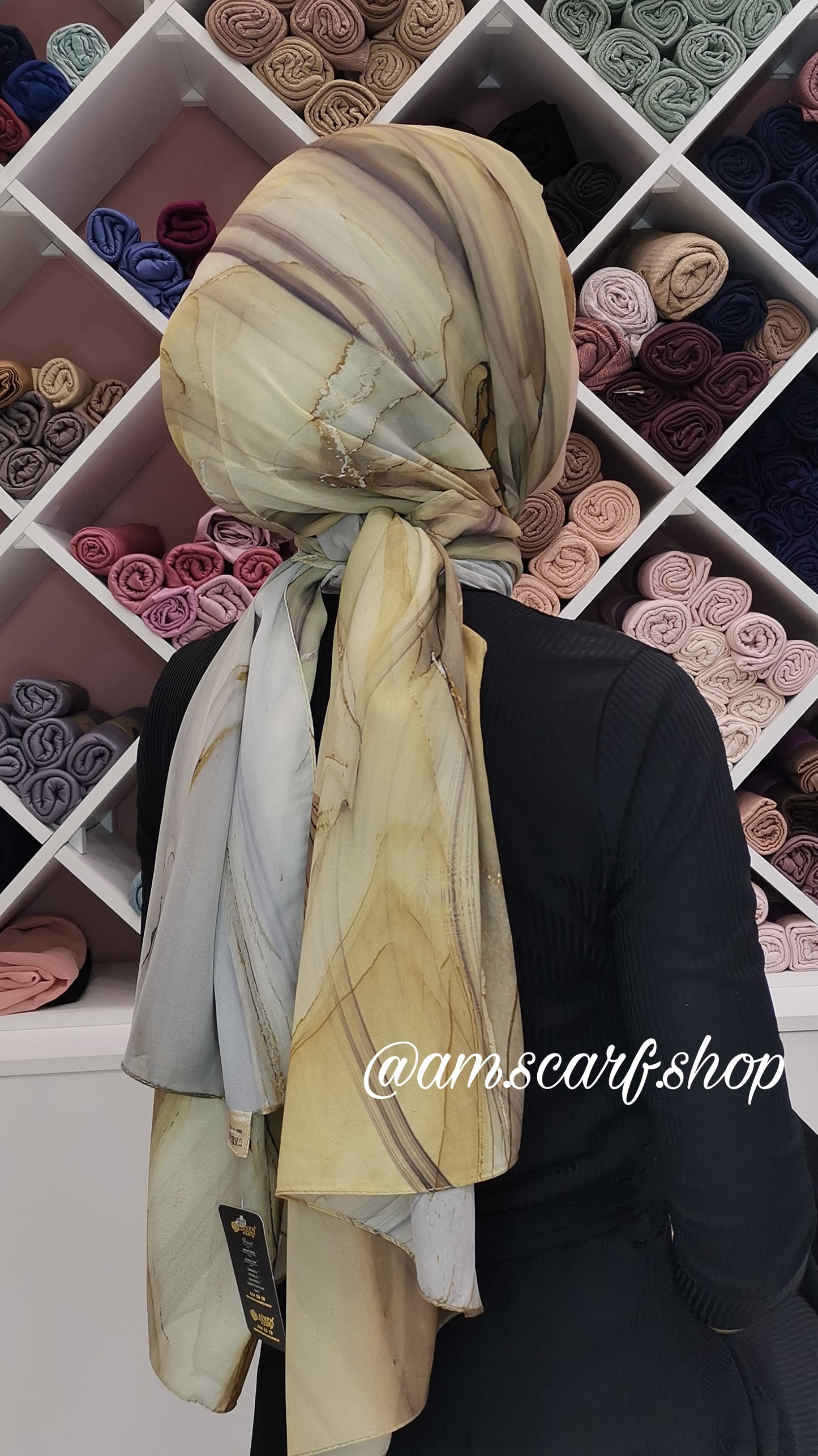 Foulard Chiffon Modéle MARBRÉ