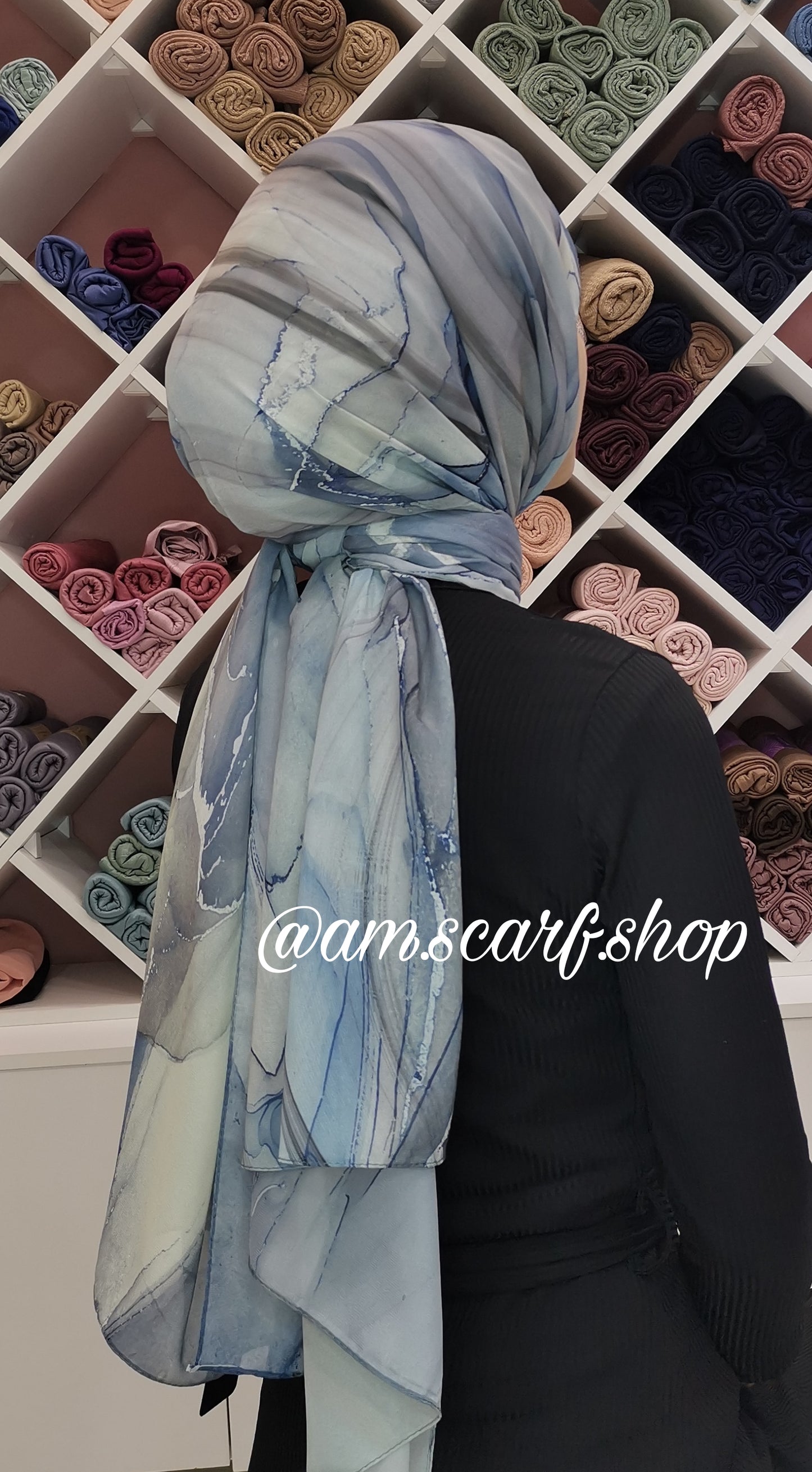 Foulard Chiffon Modéle MARBRÉ