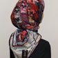 Foulard carré satin modéle 08